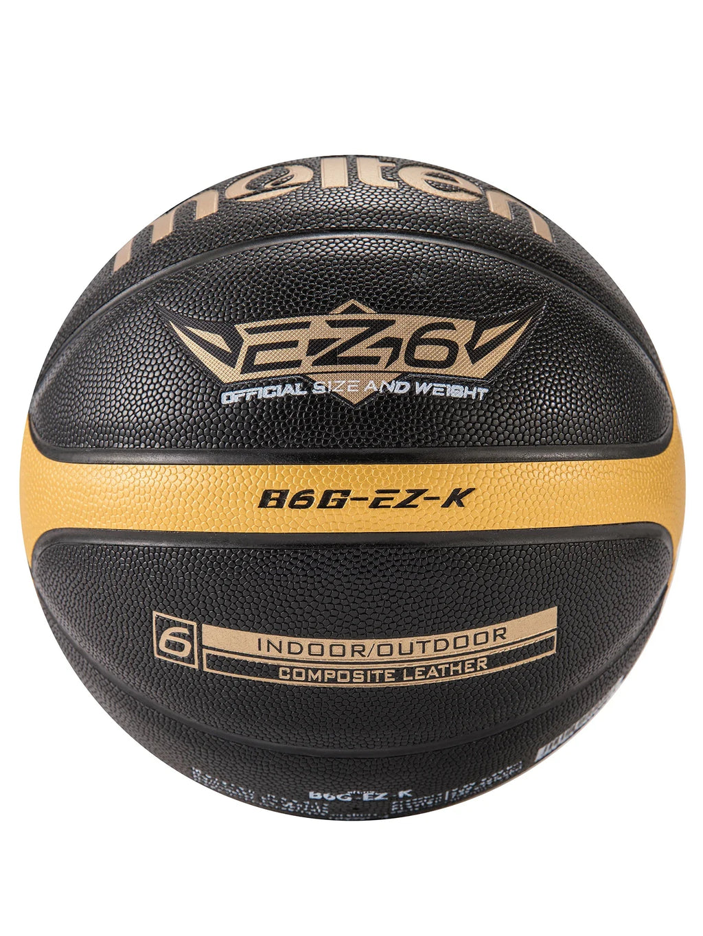 Official PU Basketball — Indoor/Outdoor Training, Sizes 5/6/7