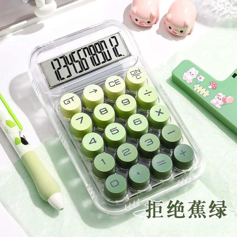 12-Digit Scientific Calculator with Mechanical Buttons for Students, Financial & Office Use