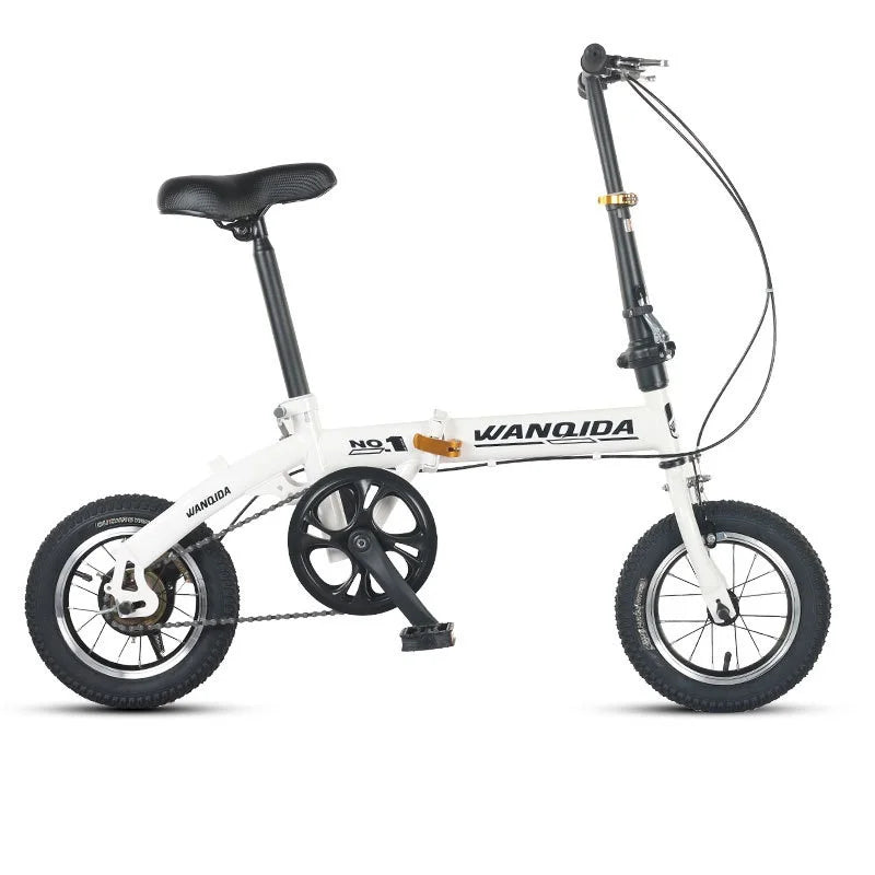 12-Inch (30 cm) Mini Folding Bike — Ultra-Light Unisex City Bicycle with Front & Rear Disc Brakes
