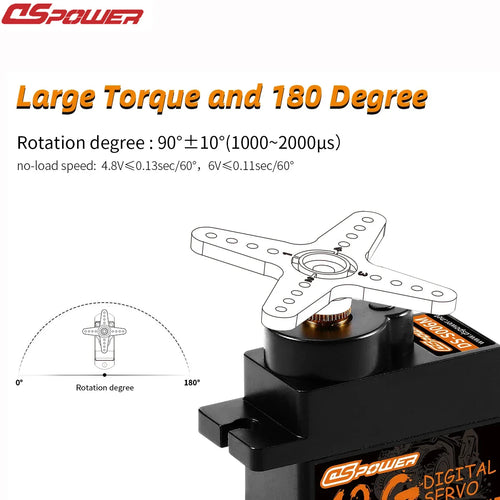 1/3/6/9PCS DSpower 9g 12g Metal Gear Micro Digital Servo for 1/24 SCX24 RC Car 450 Airplane Helicoper SG90 MG90S WLtoys Robot