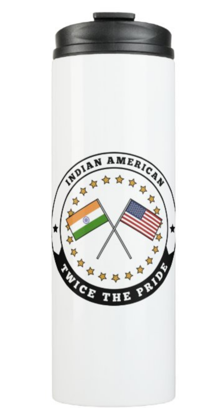 Indian-American Sticker: "Twice the Pride"