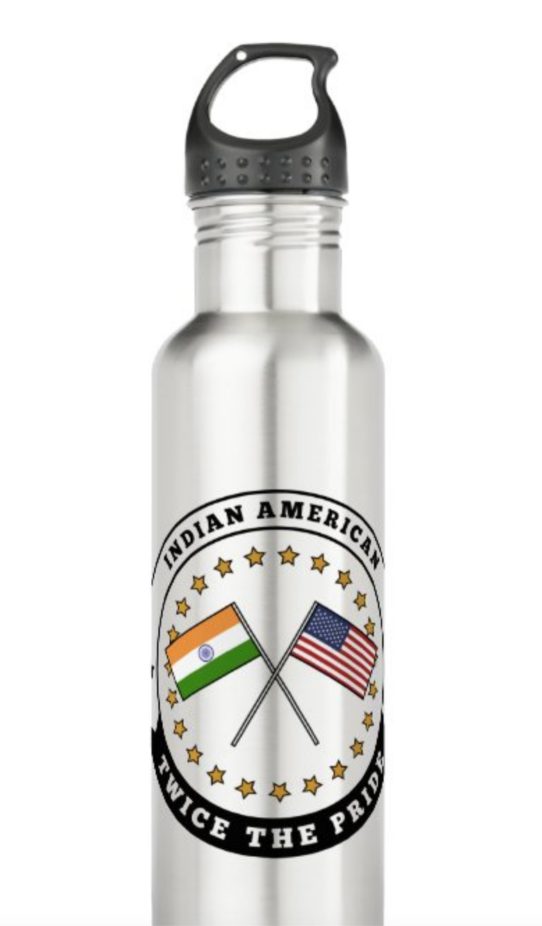 Indian-American Sticker: "Twice the Pride"