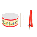 Double-Sided Wooden Hand Drum Tambourine – Cartoon Orff Percussion Instrument for Kids, Portable Educational Toy