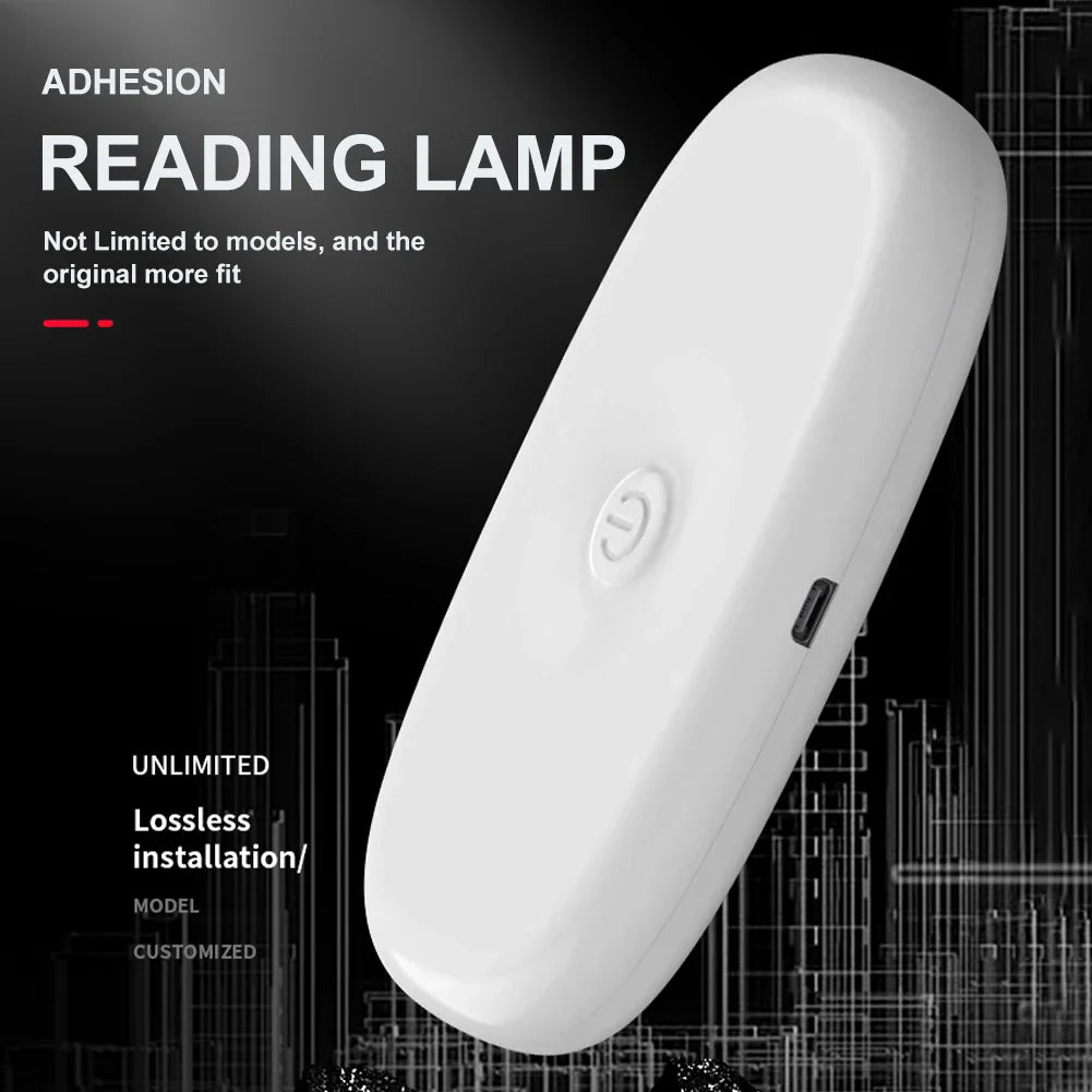 Rechargeable USB LED Car Reading Light — Magnetic Wireless Dome Lamp, Color-Changing Interior Light for Car & RV