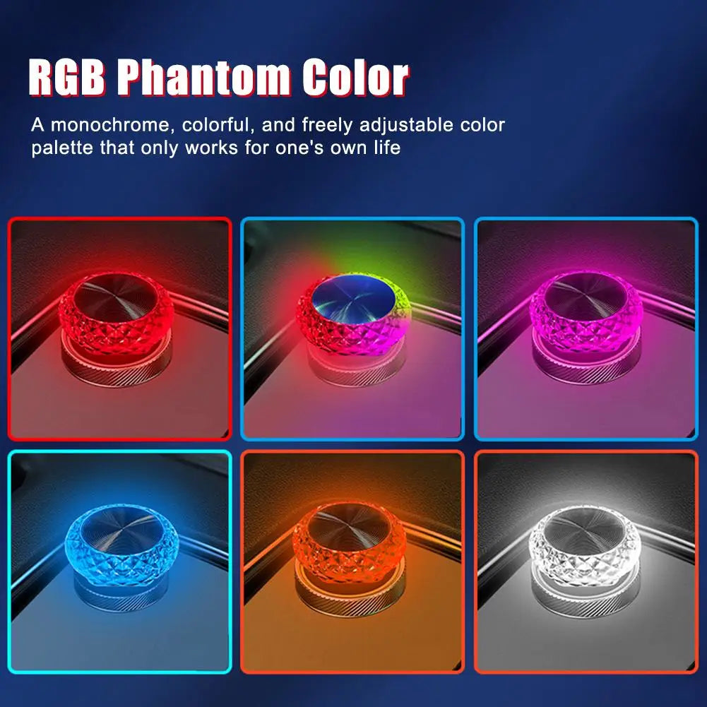 Portable USB LED Ambient Light for Car - Mini Plug and Play Interior Decorative Lamp