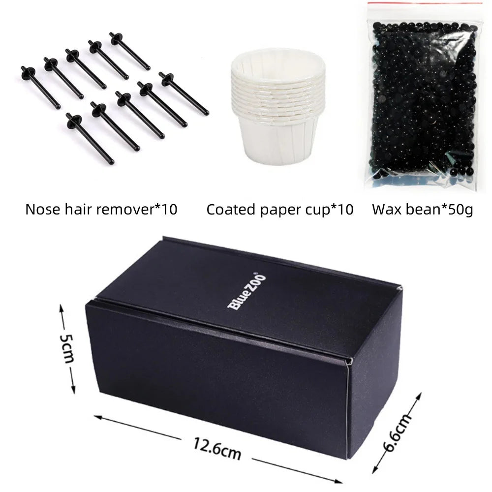 Portable Painless Nose Wax Kit - Paper-Free Wax Beans for Nose Hair Removal, Unisex