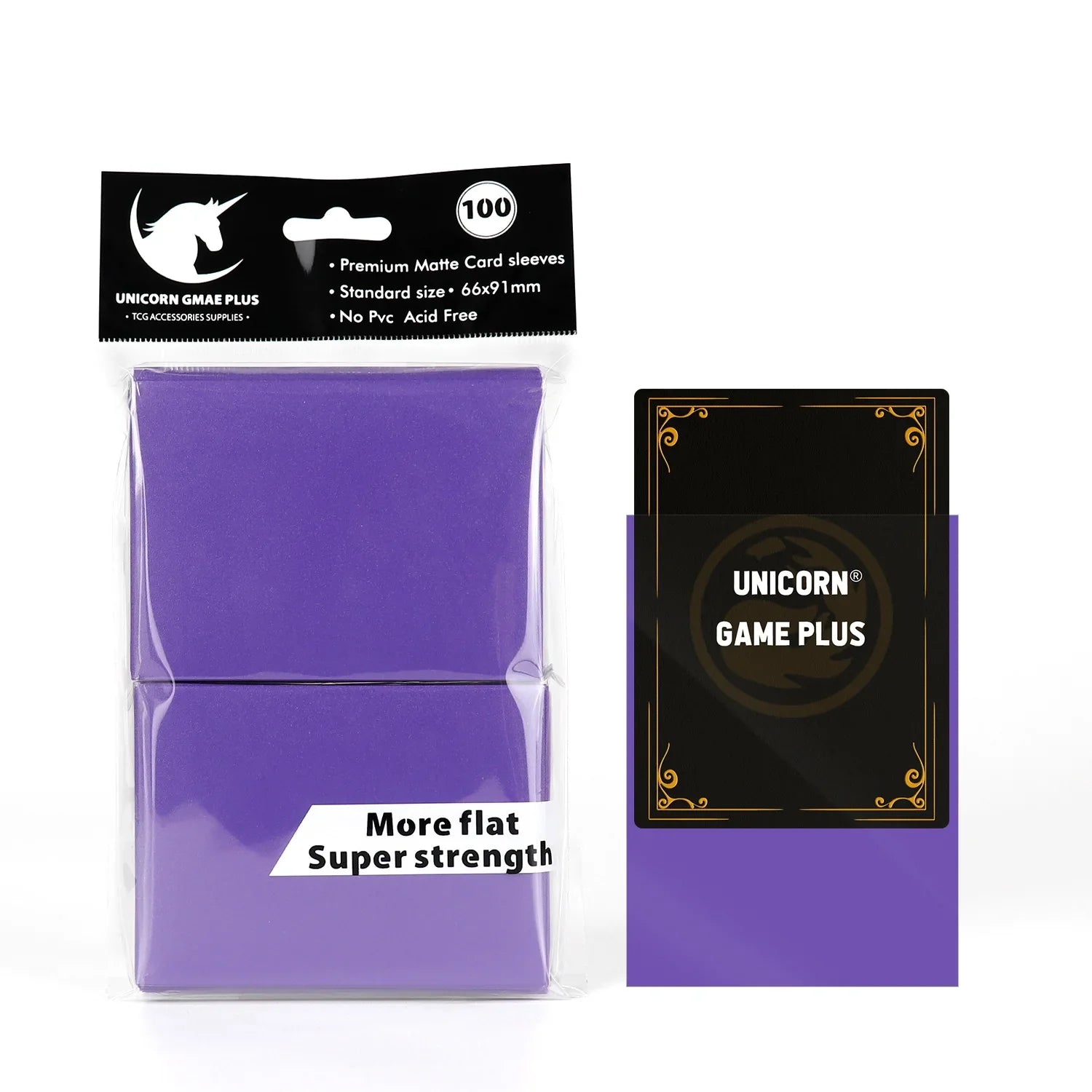 100-Pack Matte Card Sleeves 66 x 91 mm (2.6 x 3.6 in) – Standard TCG Trading Card Protectors for Tarot & Board Games