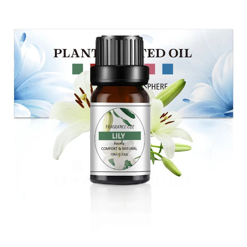 10ml (0.34 fl oz) Organic Essential Oil, 33 Scents Aromatherapy Fragrance Oil for Diffuser, Candle & Soap Making, Sleep