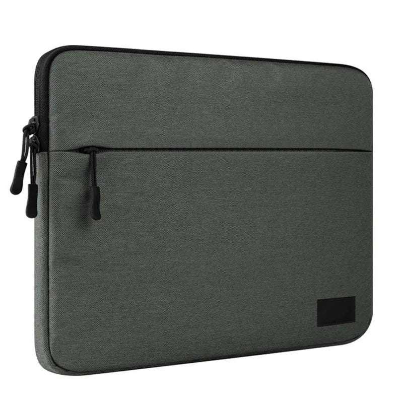 Waterproof Nylon Laptop Sleeve 11–16 Inch — Velvet Lined, Double Zipper