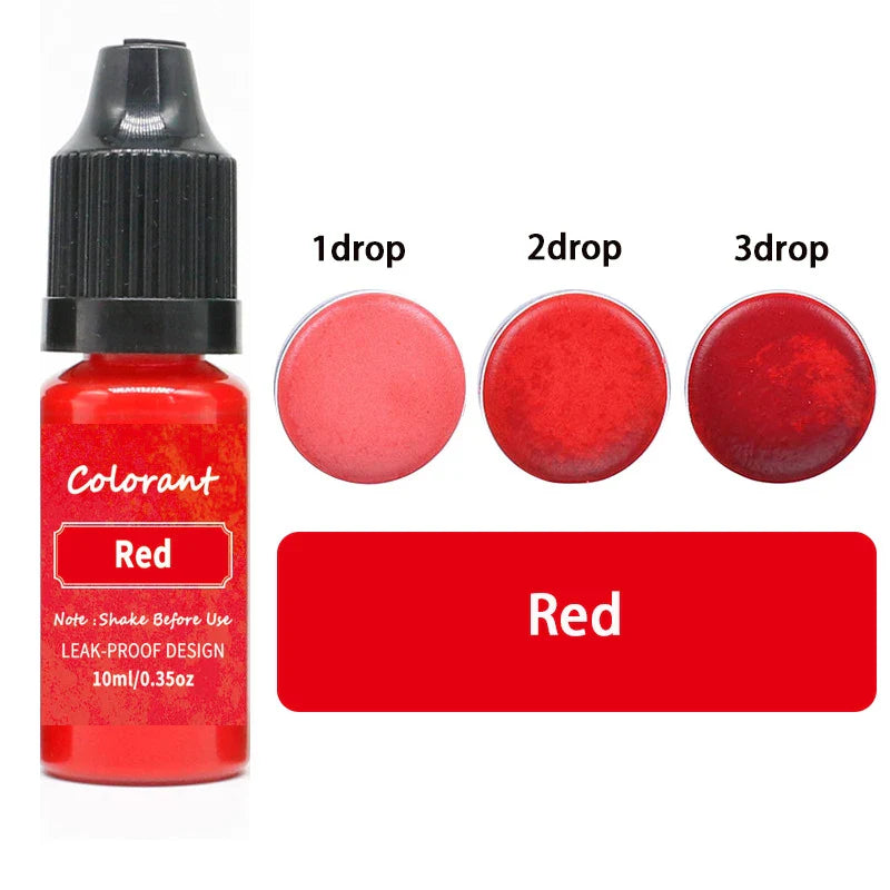 20-Color 10ml Candle Dye Liquid Colorant Set for Candle Making Soap Resin DIY Crafts