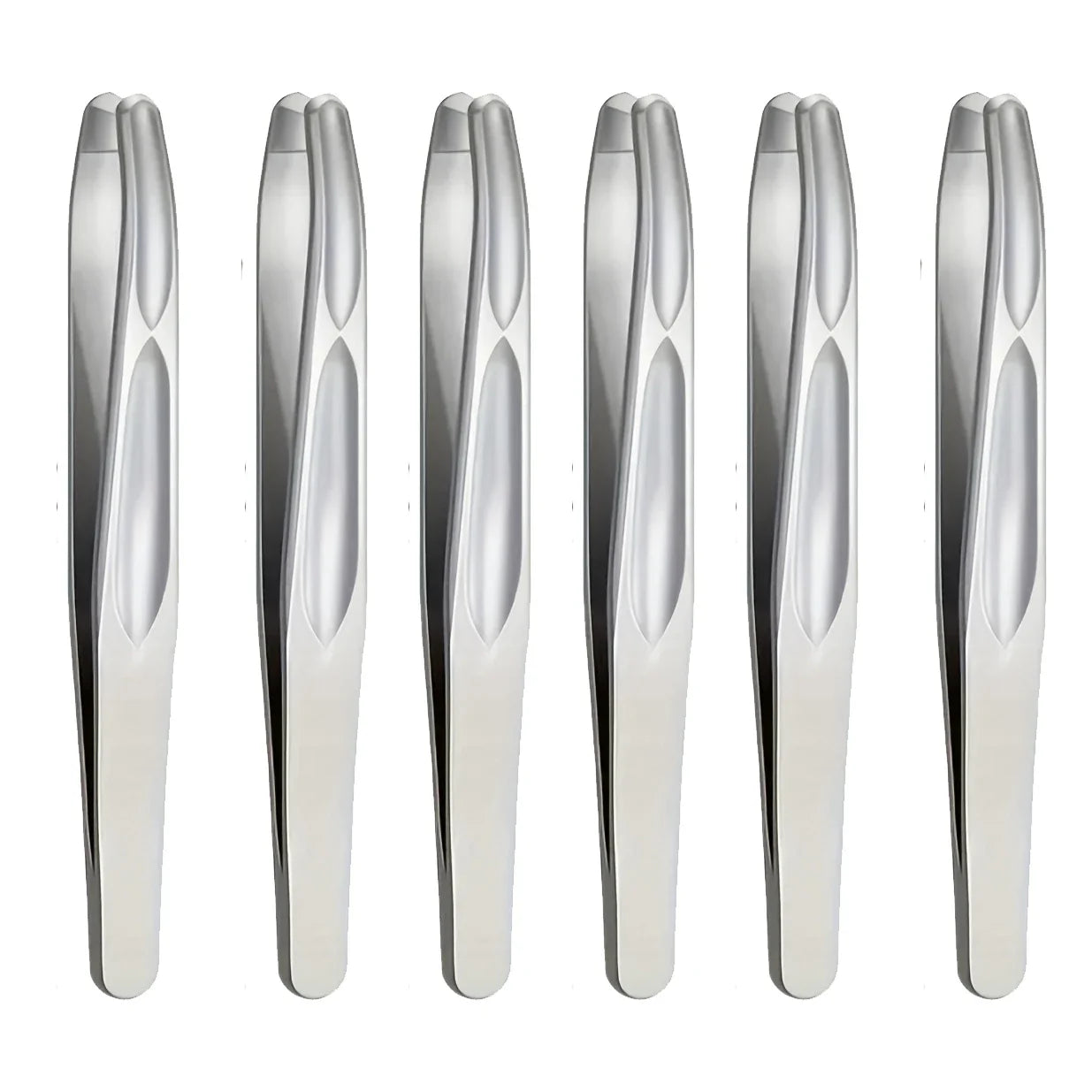 Premium Round Head Tweezers for Eyebrow & Facial Hair Removal Seamless Clips Short Hair Precision Beard Clip