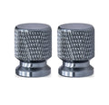 Aluminum Tire Valve Stem Caps 16 x 12mm (0.63 x 0.47 in) Universal 8mm Thread - Metal Valve Caps for Car Bike SUV Truck