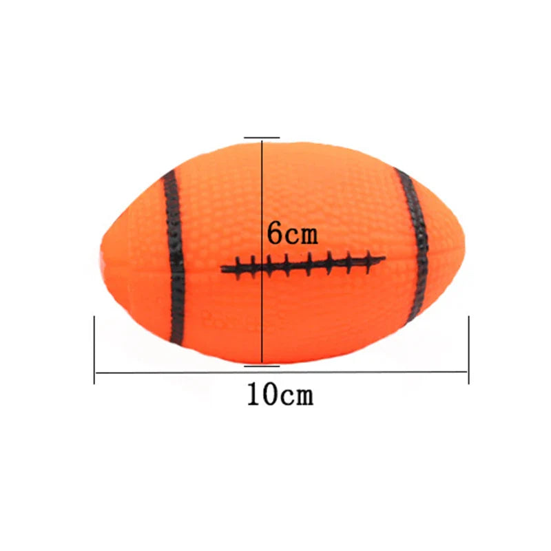 1-Pack Squeaky Dog Ball Toy 6 cm (2.36 in) Rubber Chew Toy for Small Dogs and Puppies