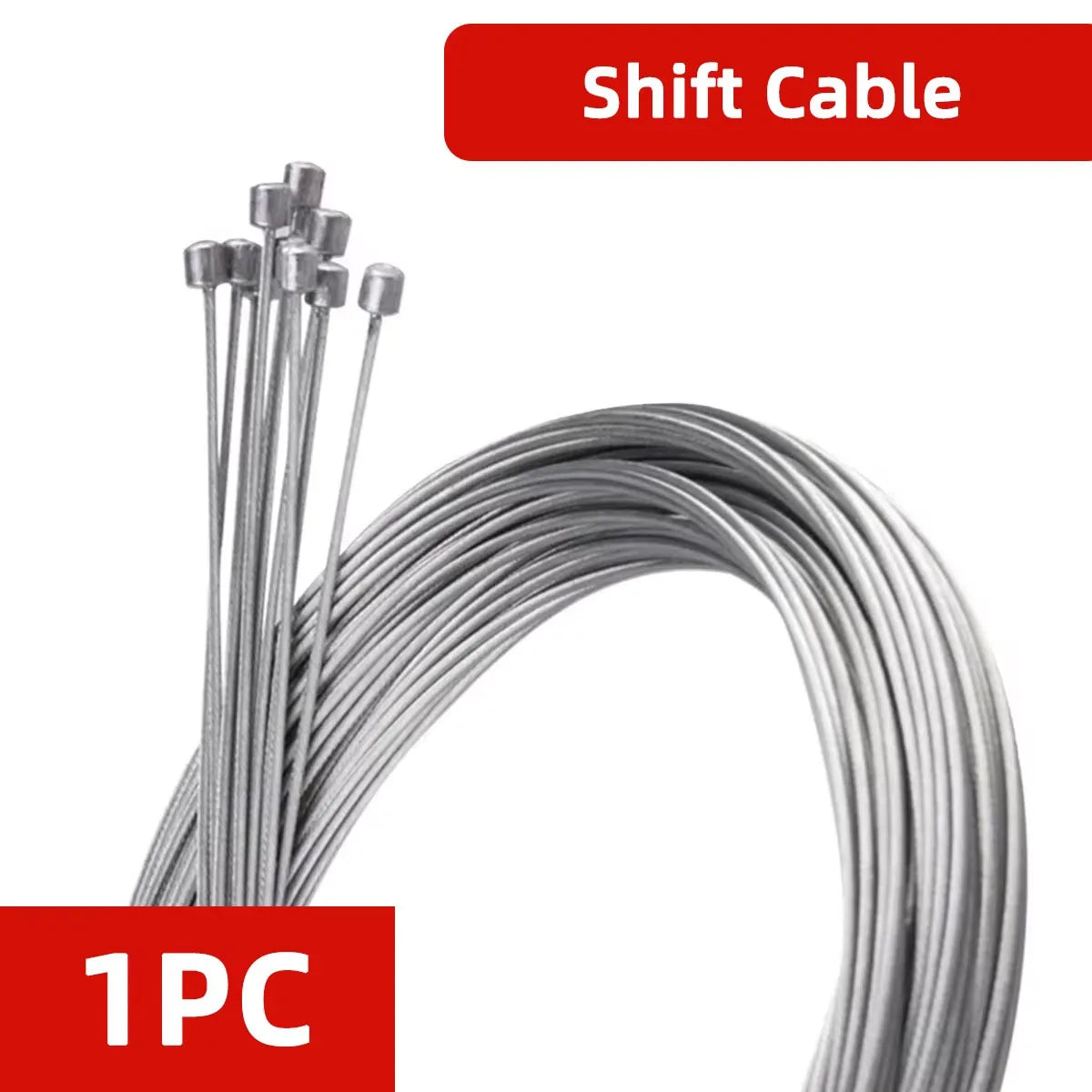 1/5/10PCS 2M MTB Bicycle Brake Line Bicycle Speed Line Fixed Gear Shifter Gear Brake Cable Set Core Inner Wire for MTB Road Bike