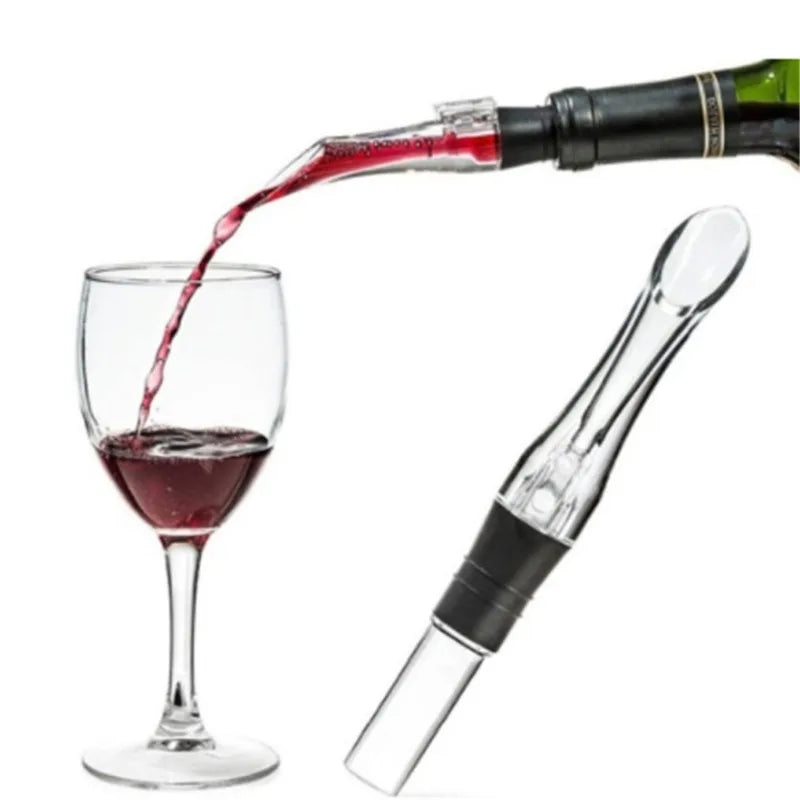 1/2 Pack Wine Aerator Pourer – Fast Aerating Bottle Spout for Red Wine, Drip-Free Pourer and Stopper