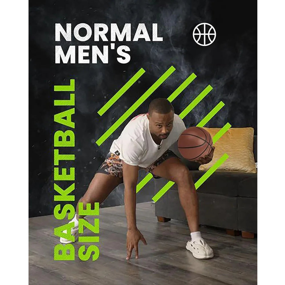 Silent Indoor Foam Basketball Size 7 — Quiet Airless Dribble & Dunk