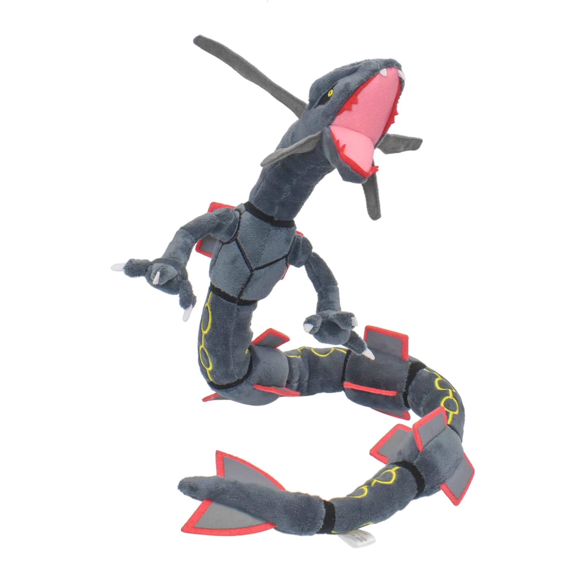 Shiny Rayquaza Plush Toy 12 in (30 cm) Black — Soft Stuffed Collectible Plushie