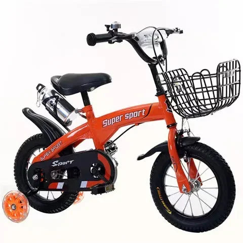 12-Inch Kids Bike with Flashing Training Wheels – Steel Frame Children's Bicycle Ages 3–10