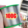 Rosin Core Tin Solder Wire 0.8mm & 1.0mm 20g/50g/100g (0.71-3.53 oz) No-Clean Flux 2%