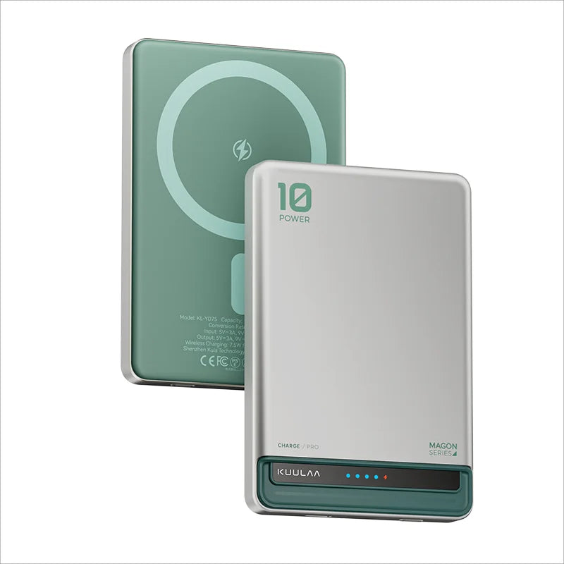 10000mAh Magnetic Wireless Power Bank 20W Fast Charge MagSafe-Compatible Portable Charger