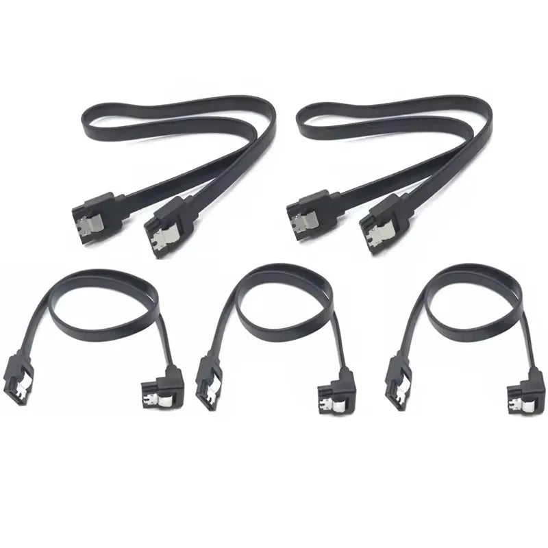 1-10PCS 50CM SATA 3.0 Data Cable High-speed Sata III Cable Adapter Connection Converter For SATA HDD SSD CD Drive Writer Desktop