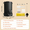 6.5L (10 lb) Electric Wax Melter for Candle Making - Stainless Steel Wax Melting Pot with Pour Spout & 9-Level Temp Control