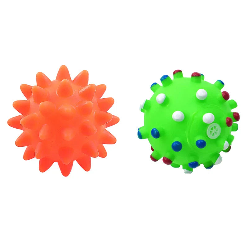 1-Pack Squeaky Dog Ball Toy 6 cm (2.36 in) Rubber Chew Toy for Small Dogs and Puppies
