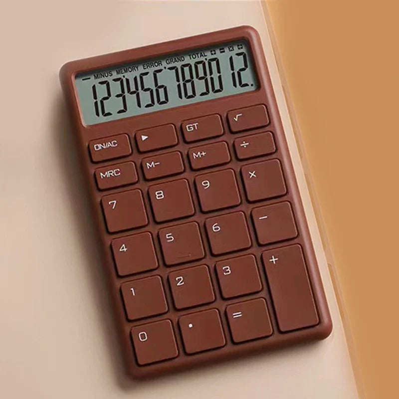 12-Digit Dual Power Solar Calculator - Portable Electronic Calculator for Home, Office & School