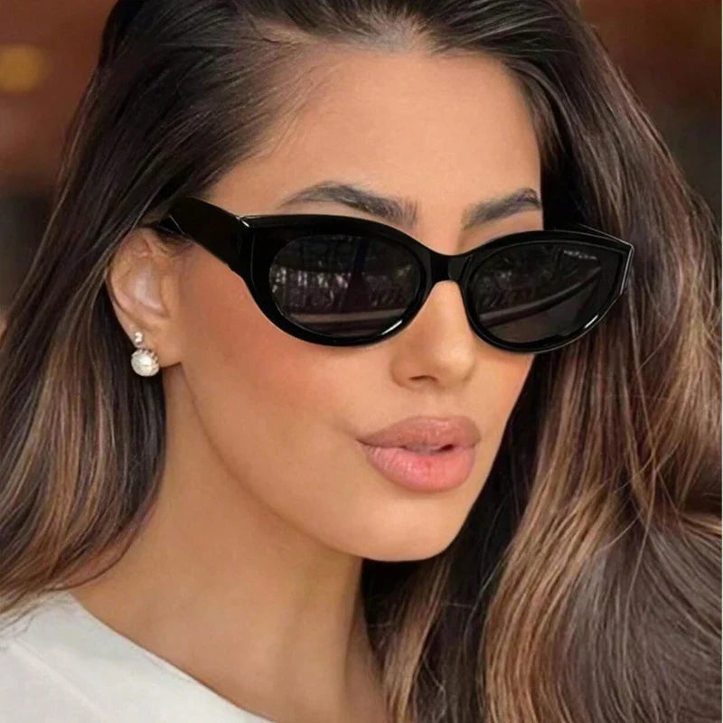 1/4pcs New Fashion Casual Cat Eye Sunglasses Vintage Brand Designer Sun Glasses Female Multi Color Eyewear UV400 Gafas De Sol