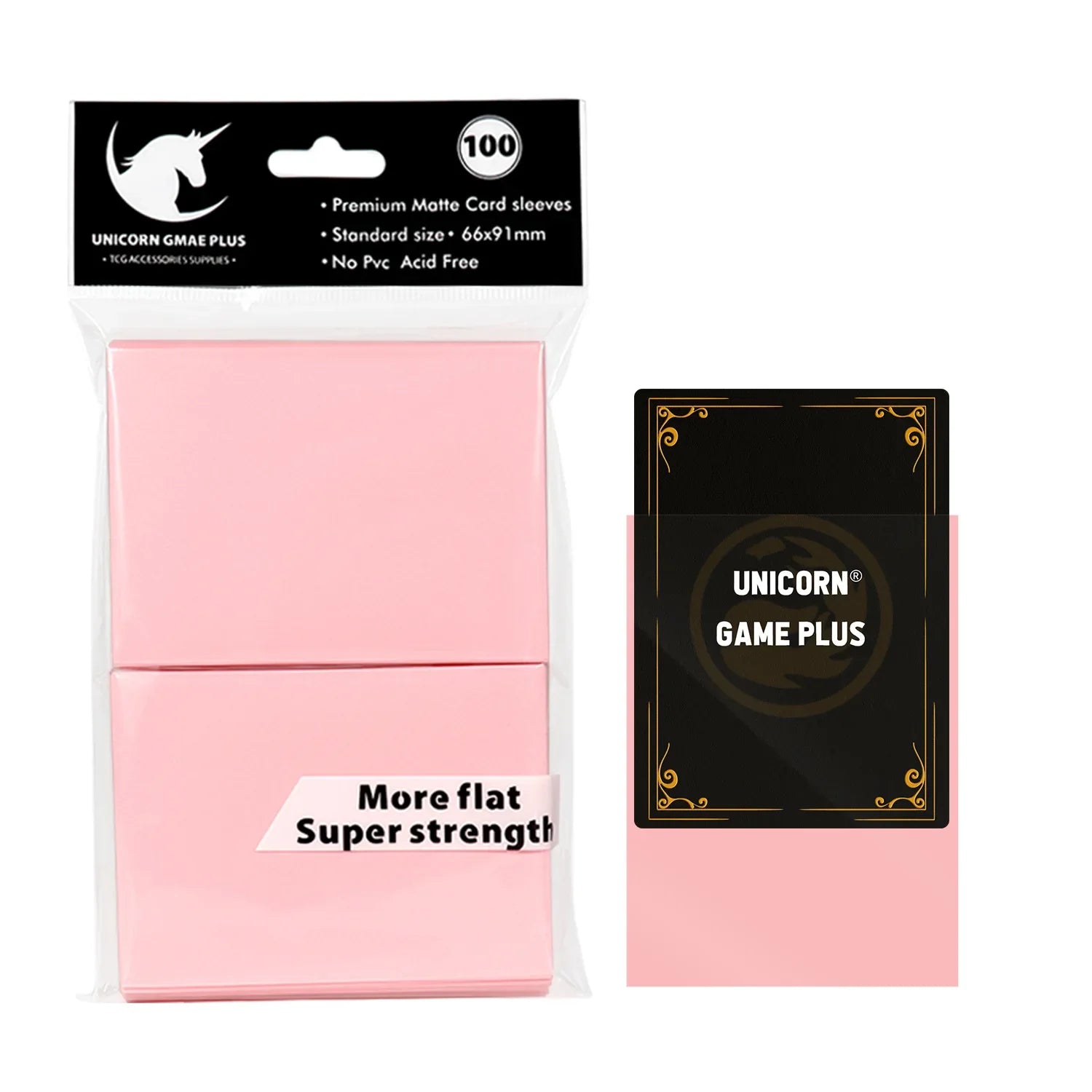 100-Pack Matte Card Sleeves 66 x 91 mm (2.6 x 3.6 in) – Standard TCG Trading Card Protectors for Tarot & Board Games