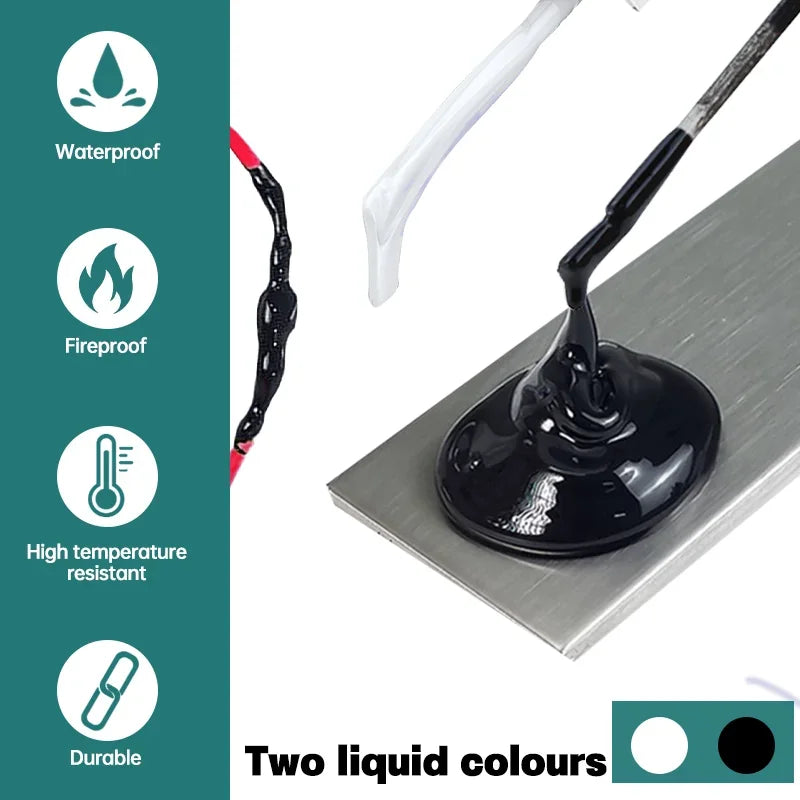 Liquid Electrical Tape Insulating Paste High Temperature Fix Line Glue for Wire Cable Coat Repair Fast Dry Liquid Sealant
