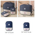 3-Pack Portable First Aid Organizer Bag for Emergency, Travel, Camping & Home