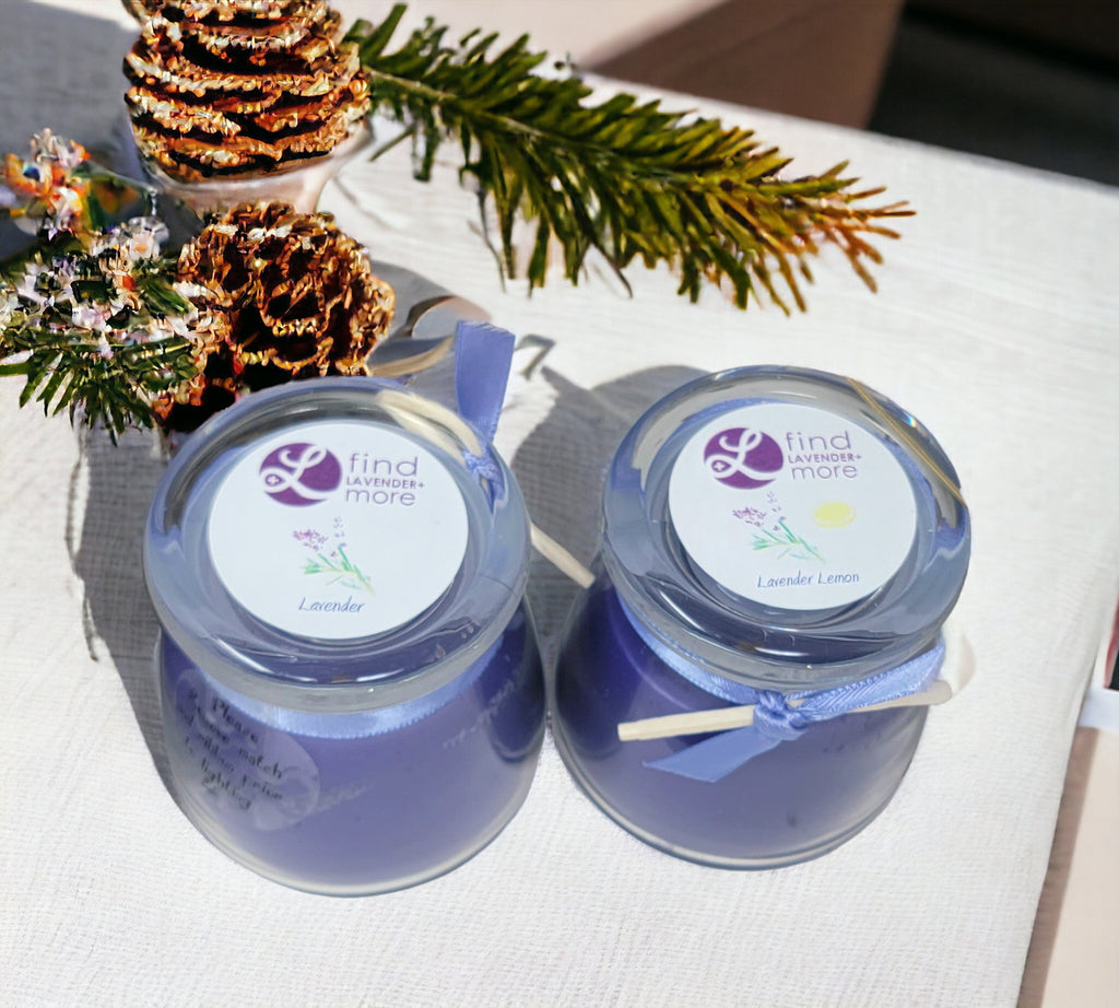Lavender Scented Candles 2-Pack Home Fragrance Gift Set