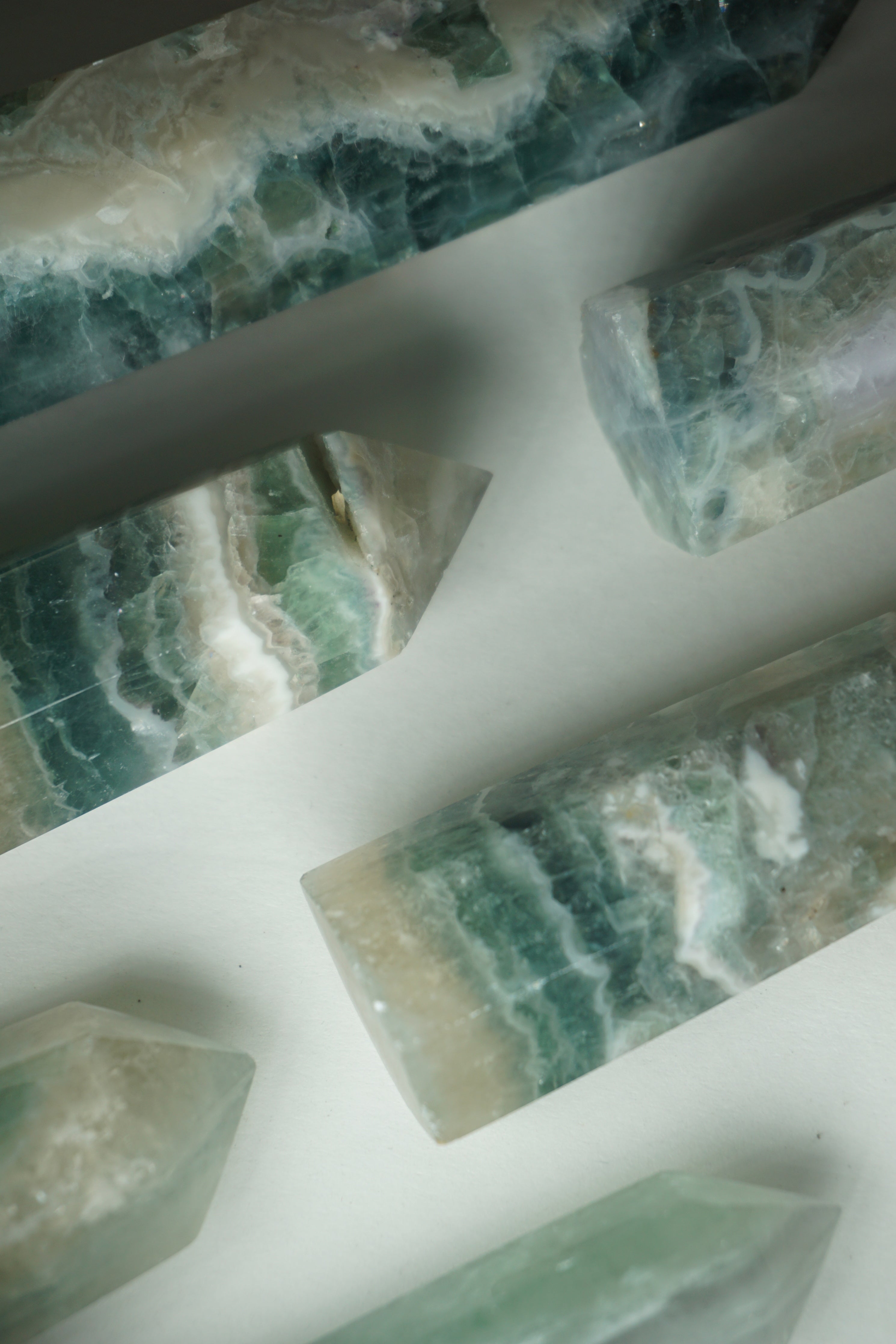 snowflake | feather fluorite crystal tower