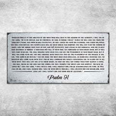 Psalm 91: 'Whoever Dwells in the Shelter of the Most High' Sign - Inspirational Christian Wall Art , Religious Decor
