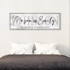 Last Name Wedding Gift Sign