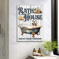 Relax Soak Unwind Bath House Sign