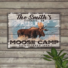 Moose Camp Sign