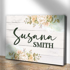 Floral Girls Room Sign