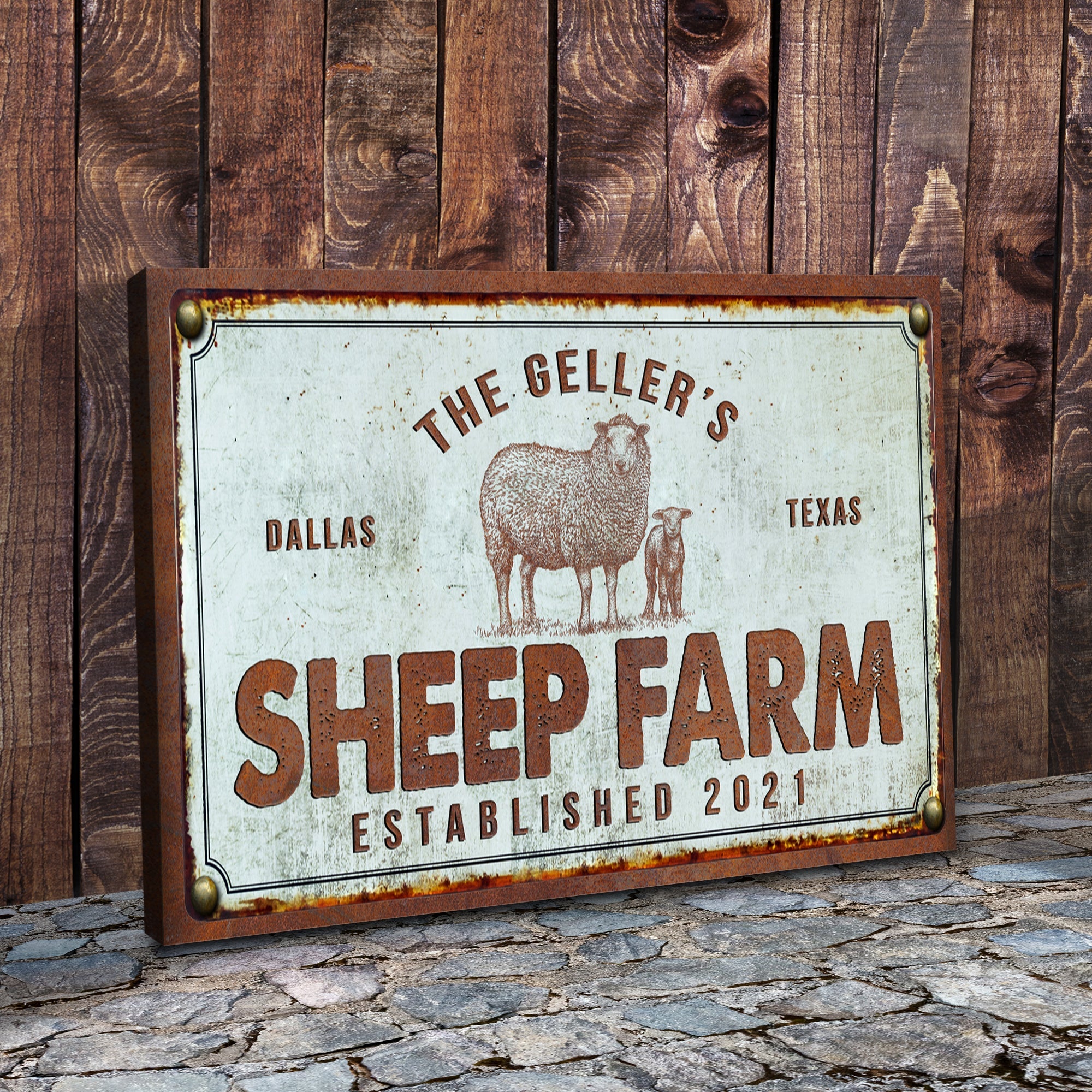 Sheep Farm Sign III