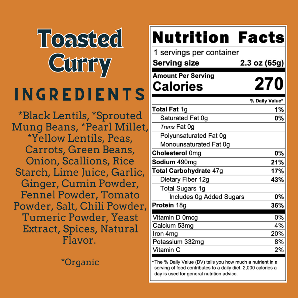 Toasted Curry – Sprouted Power Bowl (6 Pack)
