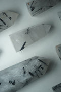 tourmalated | rutile quartz crystal tower