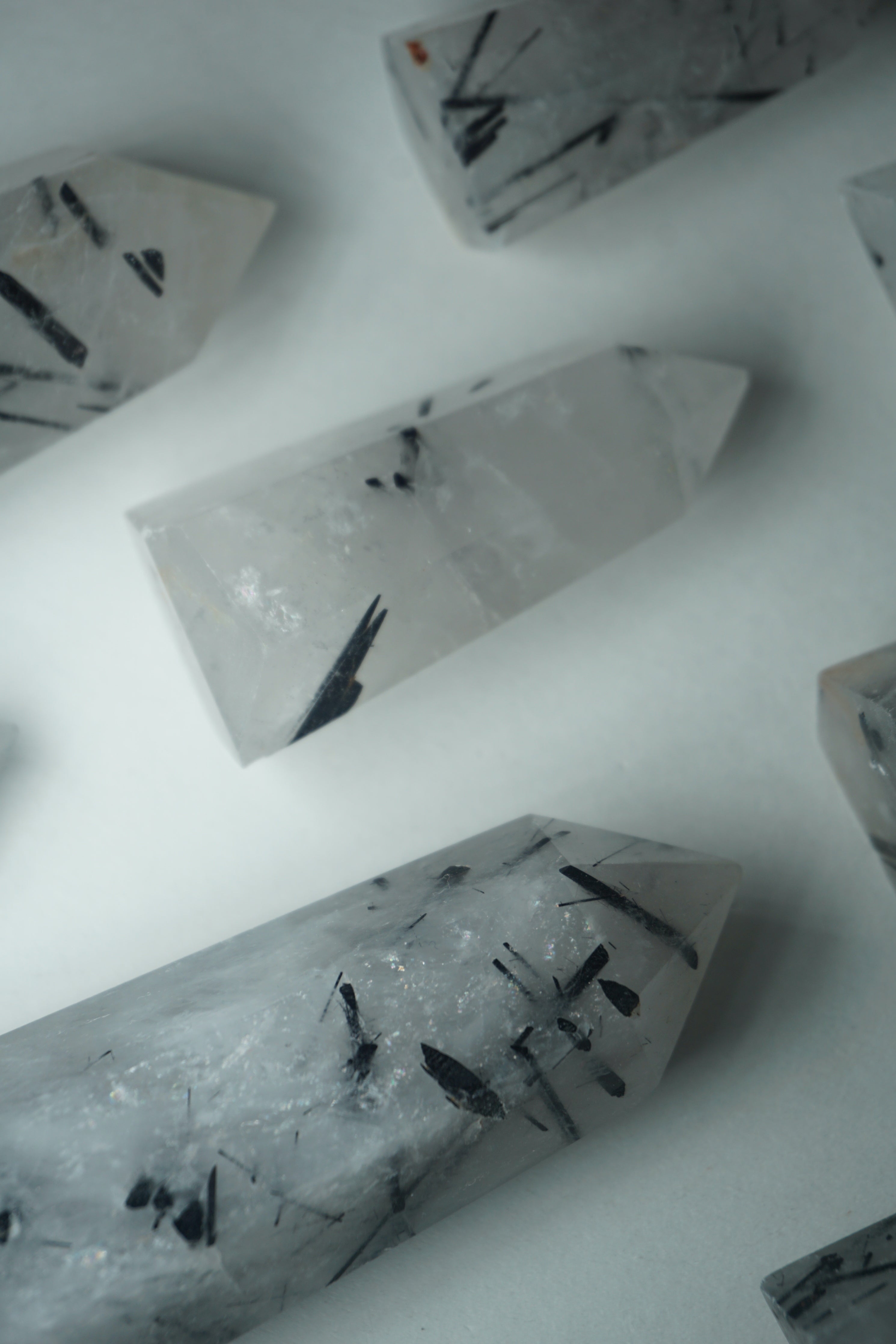 tourmalated | rutile quartz crystal tower