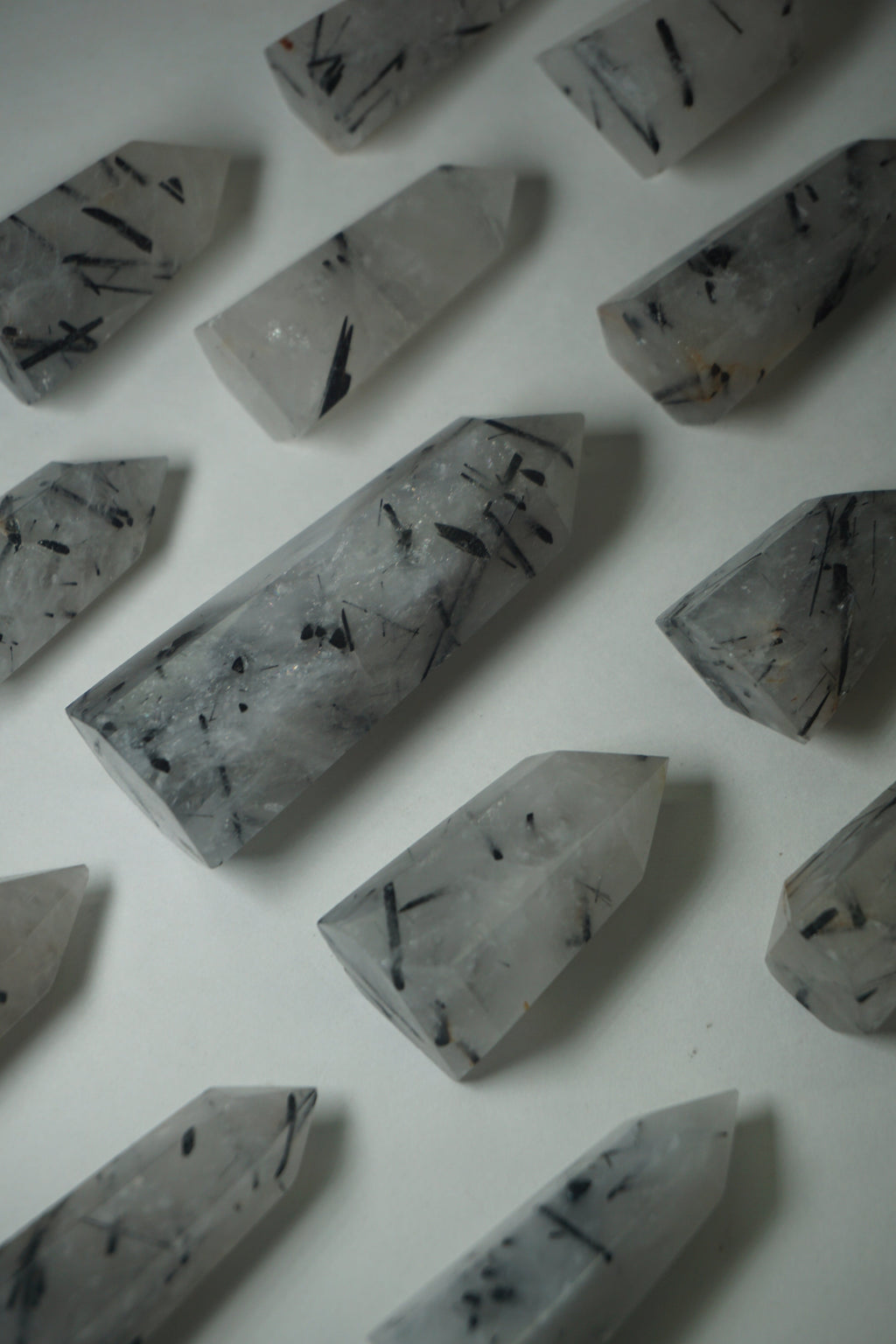 tourmalated | rutile quartz crystal tower