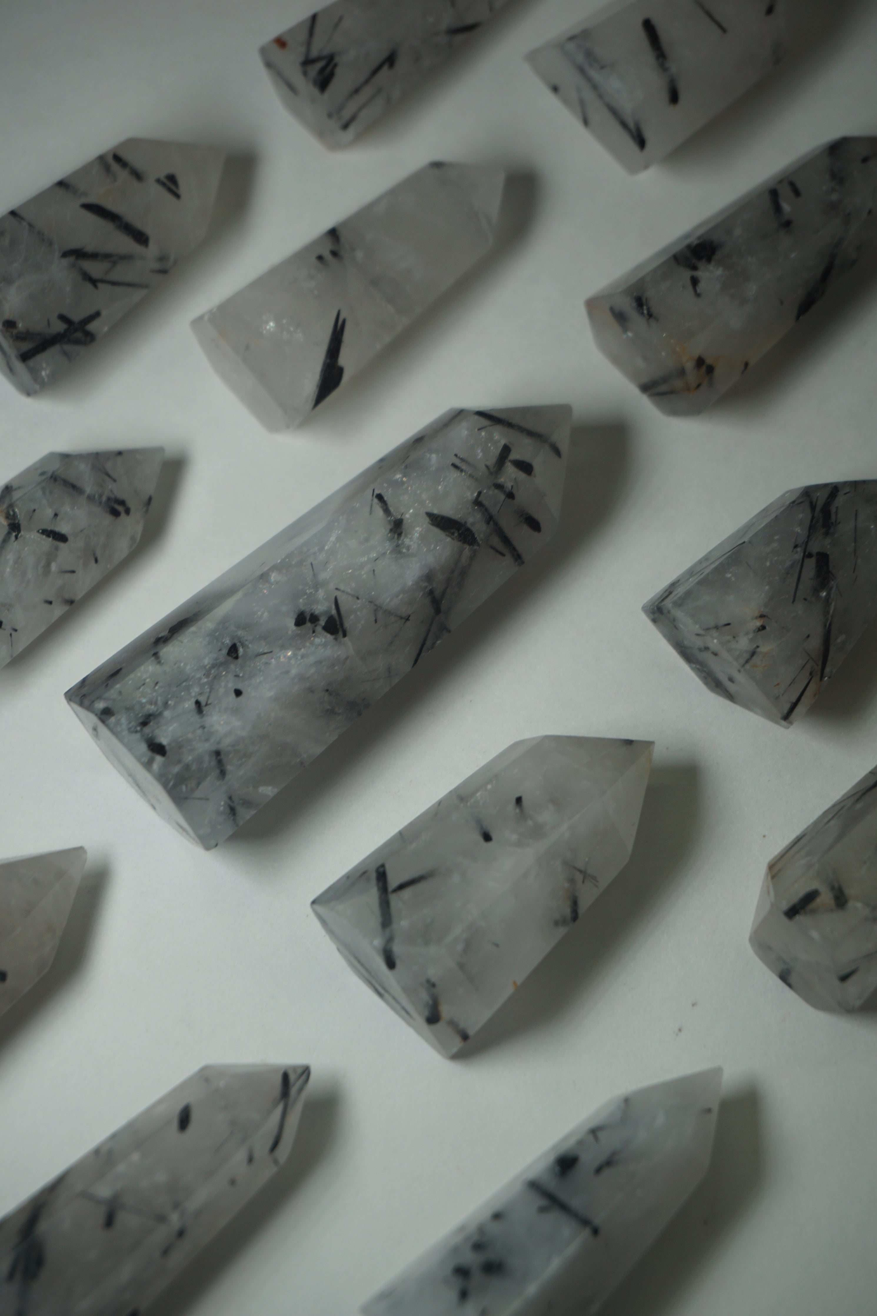 tourmalated | rutile quartz crystal tower