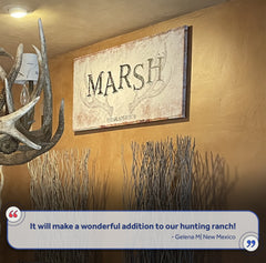 Rustic Family Antler Sign