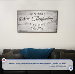 New Home, New Beginning Sign IV