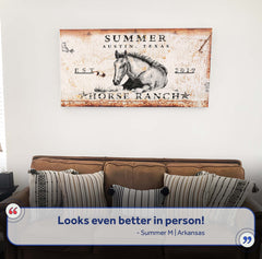Rustic Horse Ranch Sign IV