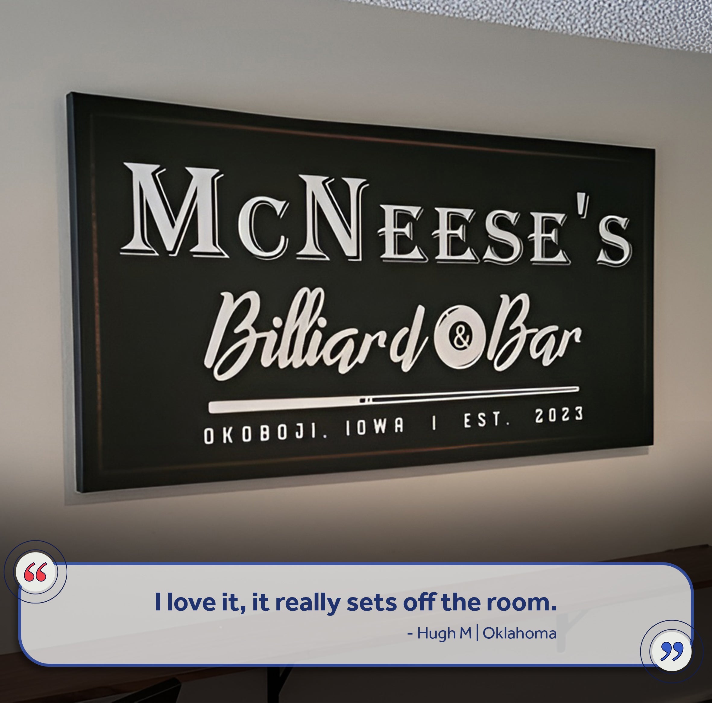 Billiards And Bar Sign II