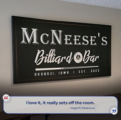 Billiards And Bar Sign II